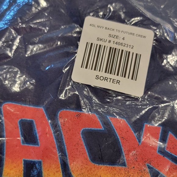 TORRID Back to the Future Slim Fit Crew Tee Navy Size 4 - Picture 7 of 10